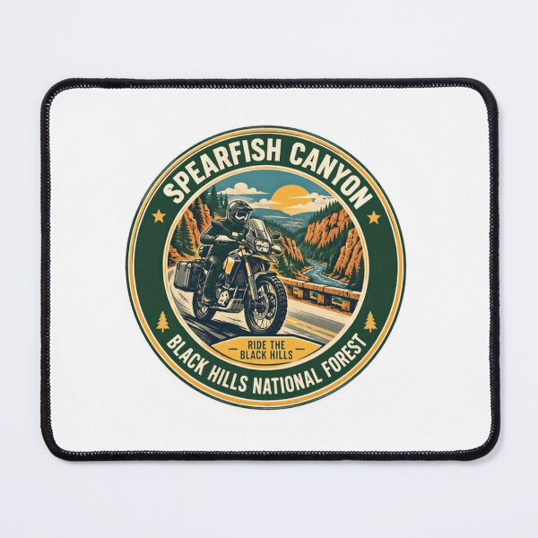Item preview, Spearfish Canyon Ride The Black Hills Black Hills National Forest Motorcycle Adventure Rider Souvenir designed and sold by Simsimah26Parks.