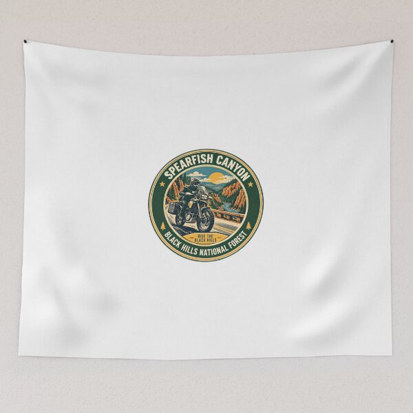 Item preview, Spearfish Canyon Ride The Black Hills Black Hills National Forest Motorcycle Adventure Rider Souvenir designed and sold by Simsimah26Parks.