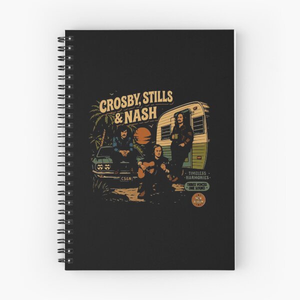 Artikelvorschau, Crosby, Stills, Nash & Young entworfen und verkauft von QuirkNestArt.