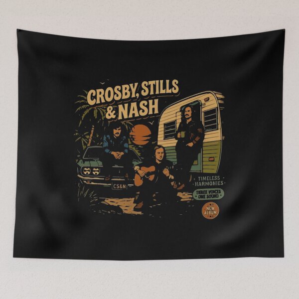 Item preview, Crosby, Stills, Nash & Young designed and sold by QuirkNestArt.