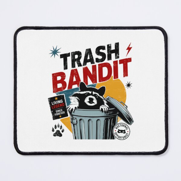 Item preview, Trash Bandit Raccoon Living Legend Nocturnal Opportunist Animal Lover designed and sold by JonesFlora2025.