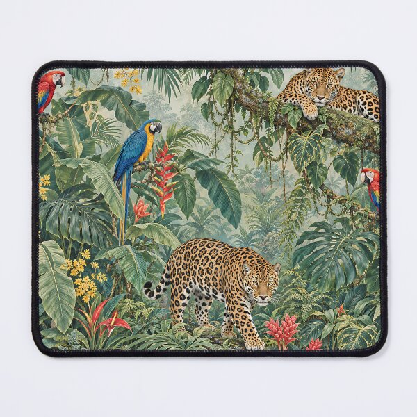 Item preview, Jaguar in forest canopy designed and sold by Shak Stickers.