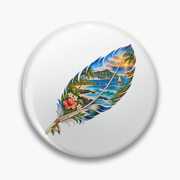 Artikelvorschau, Hawaii Island Feather entworfen und verkauft von Whimspired By Paxx.