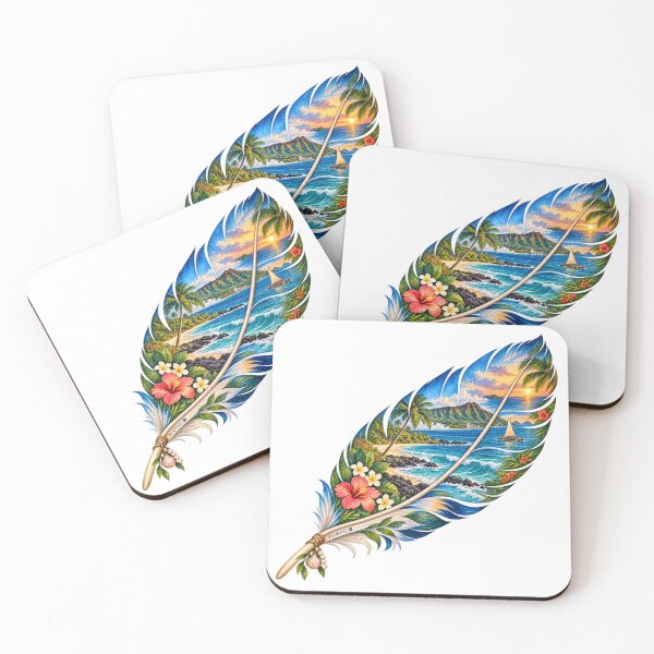 Item preview, Hawaii Island Feather designed and sold by Whimspired By Paxx.