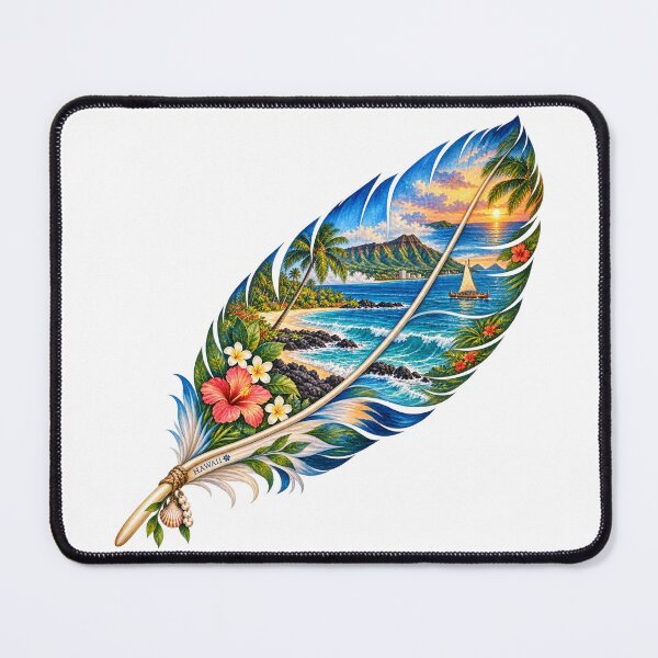 Item preview, Hawaii Island Feather designed and sold by Whimspired By Paxx.