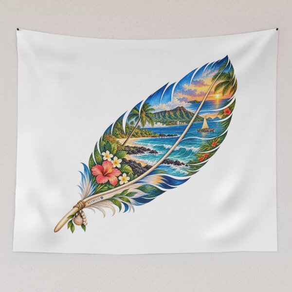Item preview, Hawaii Island Feather designed and sold by Whimspired By Paxx.
