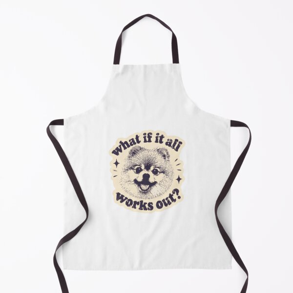Item preview, What If It All Works Out Pomeranian Dog Lover Positive Quote designed and sold by SkeletonsDanger.