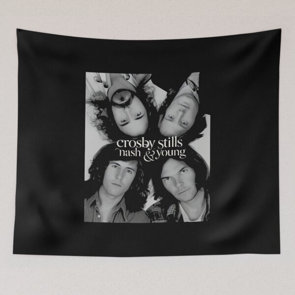 Item preview, Crosby, Stills, Nash & Young designed and sold by QuirkNestArt.
