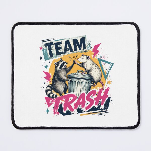 Item preview, Team Trash Raccoon Opossum Urban Scavenger Wildlife designed and sold by JonesFlora2025.