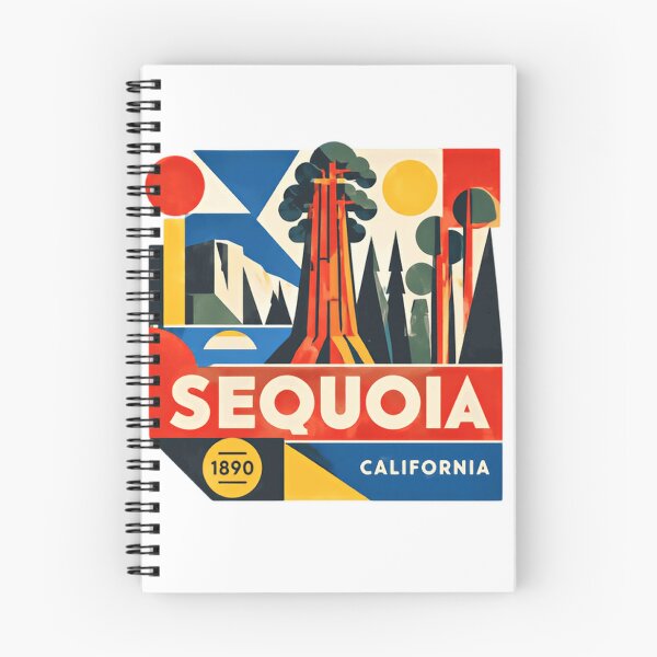 Item preview, Sequoia 1890 California National Park Redwood Forest Travel Souvenir designed and sold by Simsimah26Parks.
