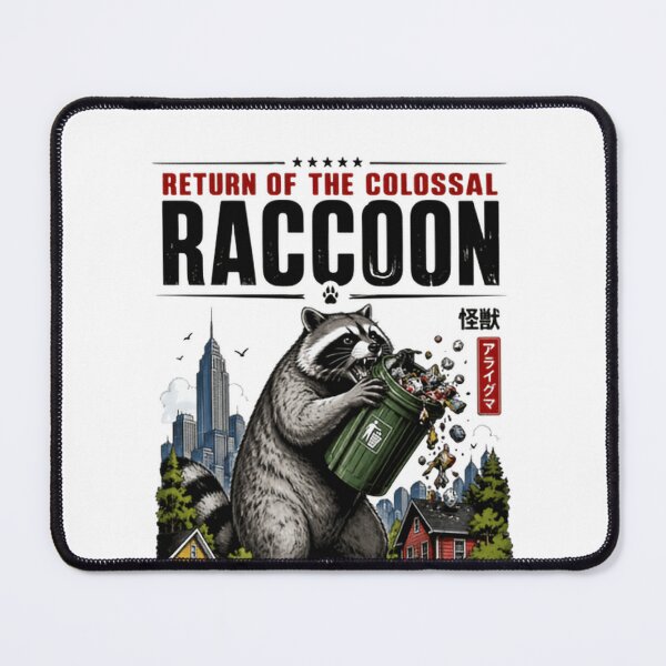 Item preview, Return Of The Colossal Raccoon Wild Animal Monster Parody designed and sold by JonesFlora2025.