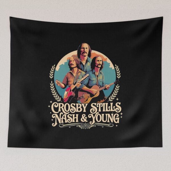 Item preview, Crosby, Stills, Nash & Young designed and sold by QuirkNestArt.