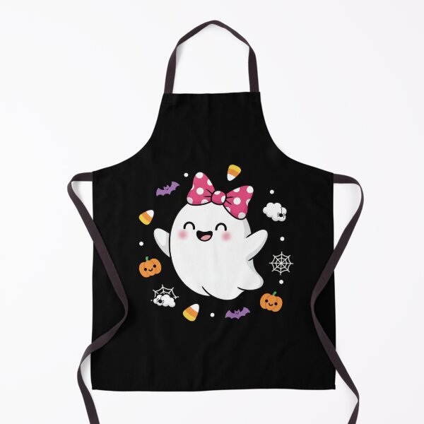 Item preview, Cute Kawaii Ghost Pink Bow Halloween Kids T-Shirt – Pumpkin, Bat and Candy Corn Design designed and sold by FestivityFinds.