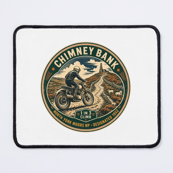 Item preview, Chimney Bank 1 In 3 Climb North York Moors Np Designated 1952 Motorcycle Off Road Adventure Explorer designed and sold by Simsimah26Parks.