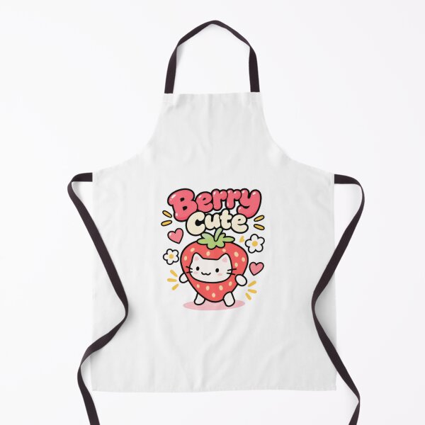 Item preview, Berry Cute Cat Strawberry Kawaii Kitty Fan designed and sold by SkeletonsDanger.