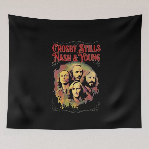Item preview, Crosby, Stills, Nash & Young designed and sold by QuirkNestArt.
