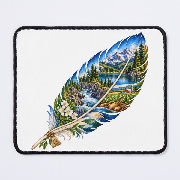 Item preview, Idaho Mountain Feather designed and sold by Whimspired By Paxx.