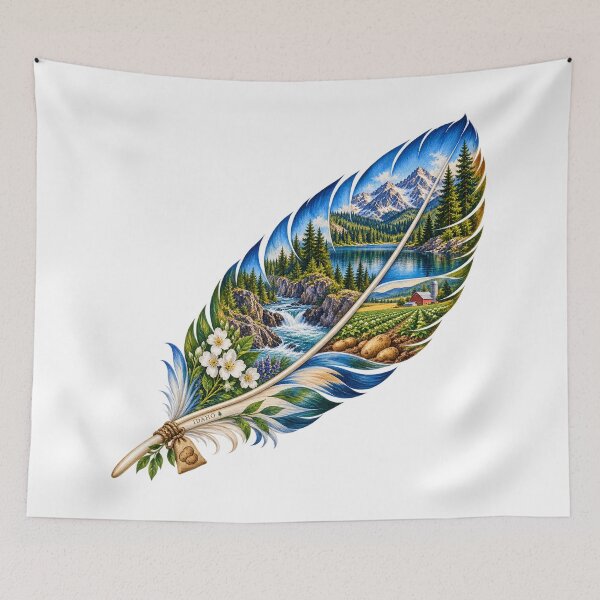 Item preview, Idaho Mountain Feather designed and sold by Whimspired By Paxx.