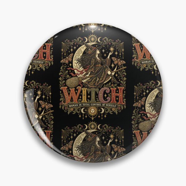 Item preview, Vintage Witch Woman In Total Control Of Herself Celestial Design designed and sold by JapanAnimeSH1.