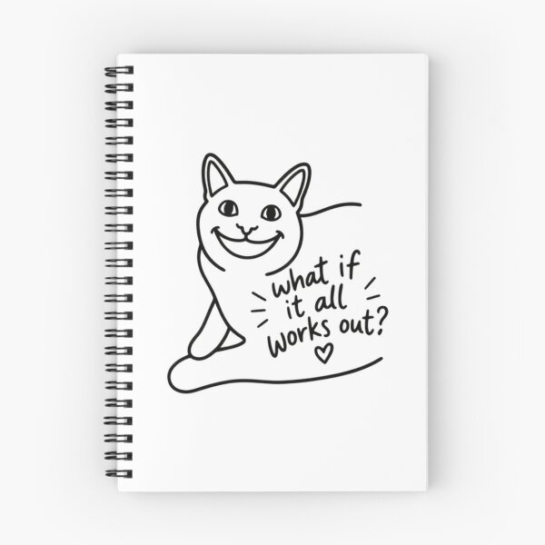 Item preview, What If It All Works Out? Cat Lover Optimistic Feline Hopeful designed and sold by SkeletonsDanger.