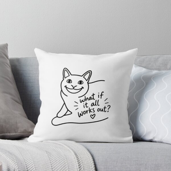 Item preview, What If It All Works Out? Cat Lover Optimistic Feline Hopeful designed and sold by SkeletonsDanger.