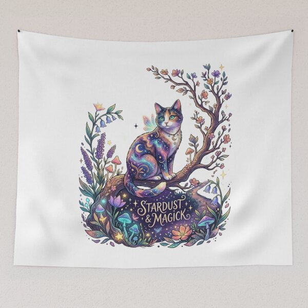 Item preview, Stardust & Magick - Mystical Celestial Cat designed and sold by RoyalDeluxGo.