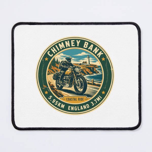 Item preview, Chimney Bank Coastal Ride England Motorcycle Travel Biker designed and sold by Simsimah26Parks.