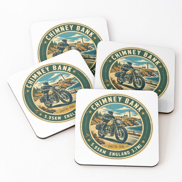 Item preview, Chimney Bank Coastal Ride England Motorcycle Travel Biker designed and sold by Simsimah26Parks.