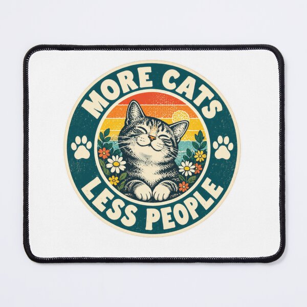 Item preview, More Cats Less People Cat Lover Introvert Feline Pet Owner designed and sold by RetroMini2026.