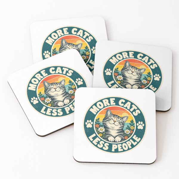 Item preview, More Cats Less People Cat Lover Introvert Feline Pet Owner designed and sold by RetroMini2026.