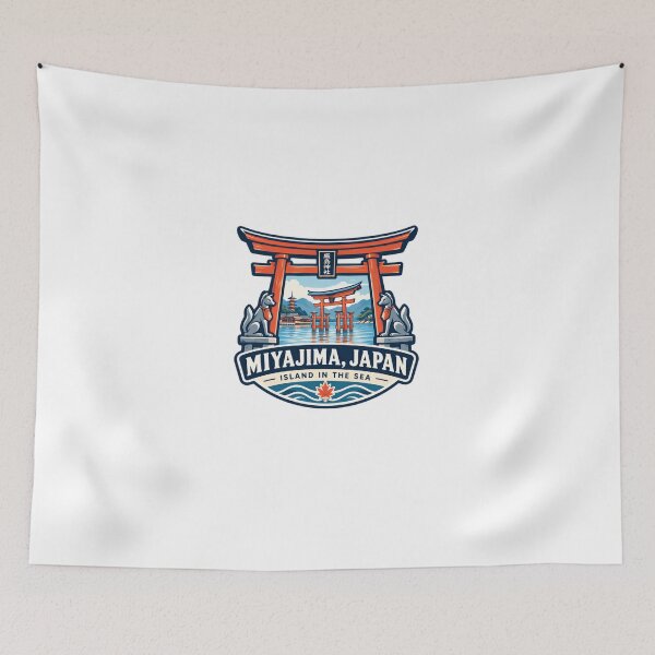 Item preview, Miyajima, Japan Island In The Sea Itsukushima Shrine Japanese Travel Landmark designed and sold by Star3NowForMe.
