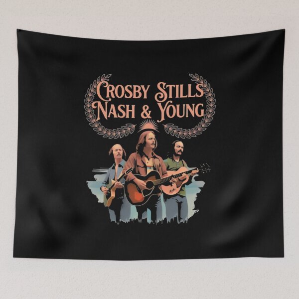 Item preview, Crosby, Stills, Nash & Young designed and sold by QuirkNestArt.