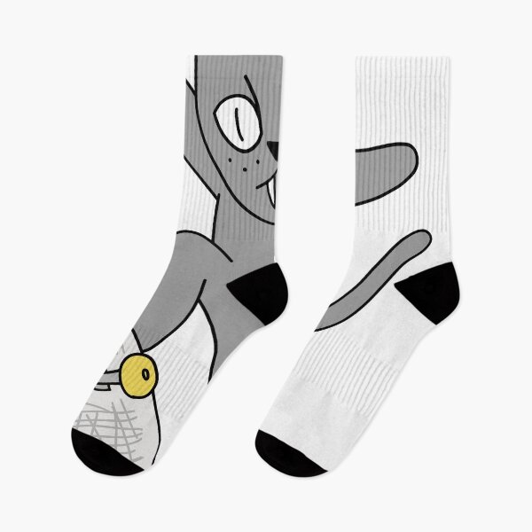 Item preview, mean cat skateboarding - gray designed and sold by motherbrainart.