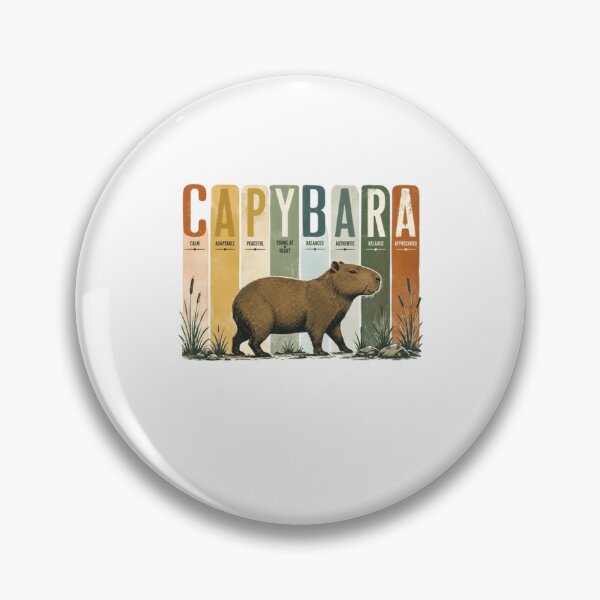 Item preview, Capybara Calm Adaptable Peaceful Young At Heart Balanced Authentic Relaxed Appreciated Animal Lover designed and sold by HumansStuck12.
