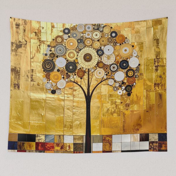 Item preview, Symbolist Geometric Spiral Tree Abstract designed and sold by Vicky Brago-Mitchell®.