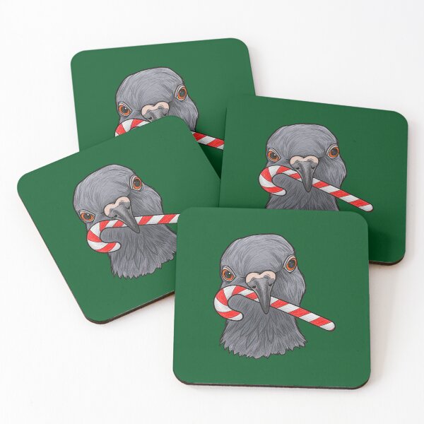 Item preview, Christmas Pigeon with Candy Cane designed and sold by pigeonlovrs.