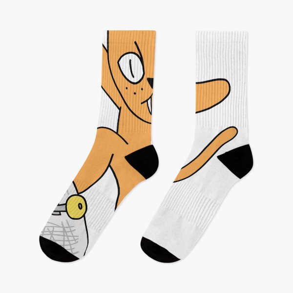 Item preview, mean cat skateboarding - orange designed and sold by motherbrainart.