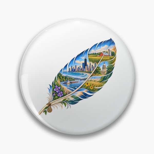 Item preview, Illinois Prairie Feather designed and sold by Whimspired By Paxx.