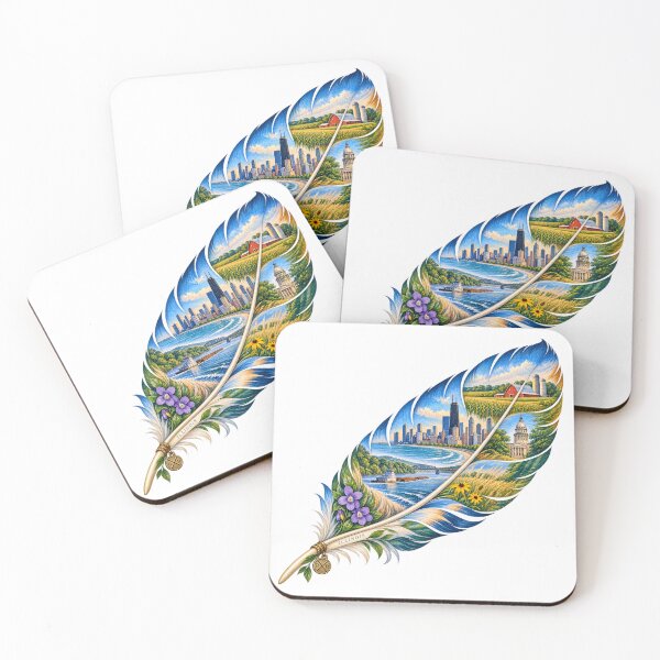 Item preview, Illinois Prairie Feather designed and sold by Whimspired By Paxx.