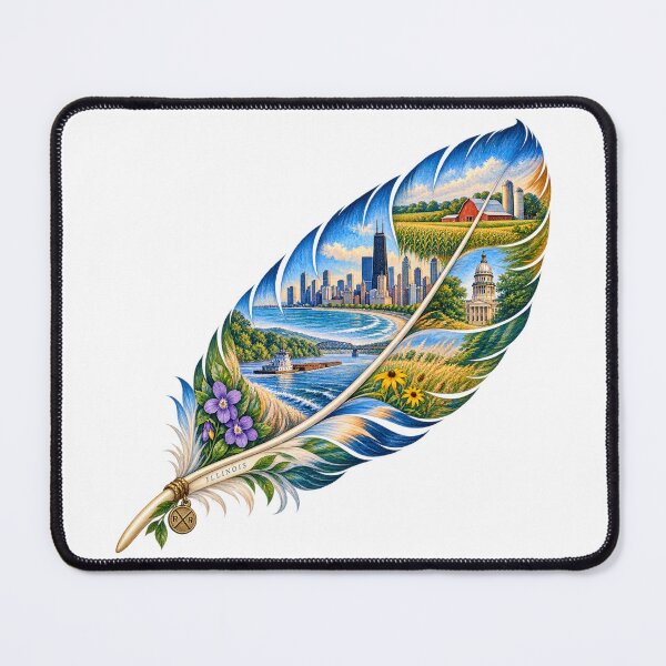 Item preview, Illinois Prairie Feather designed and sold by Whimspired By Paxx.