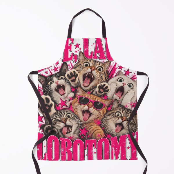 Item preview, Live Laugh Lobotomy Chaotic Screaming Cats Ironic Meme Design designed and sold by JapanAnimeSH1.