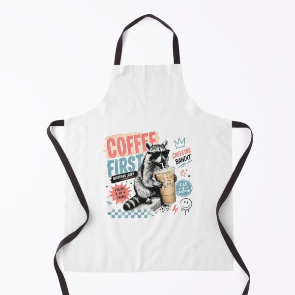 Item preview, Coffee First Questions Later Raccoon Caffeine Bandit Coffee Lover designed and sold by HumansStuck12.