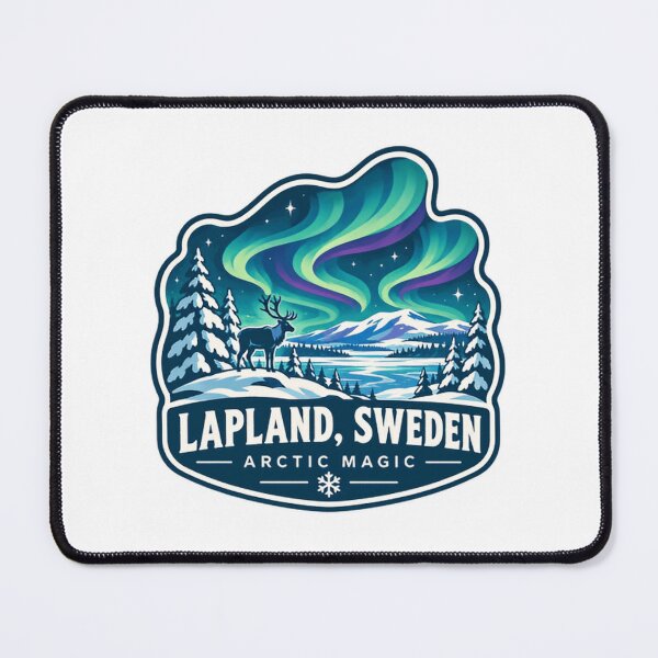 Item preview, Lapland, Sweden Arctic Magic Northern Lights Travel Souvenir designed and sold by Star3NowForMe.