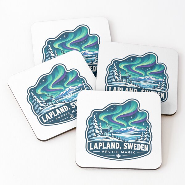 Item preview, Lapland, Sweden Arctic Magic Northern Lights Travel Souvenir designed and sold by Star3NowForMe.