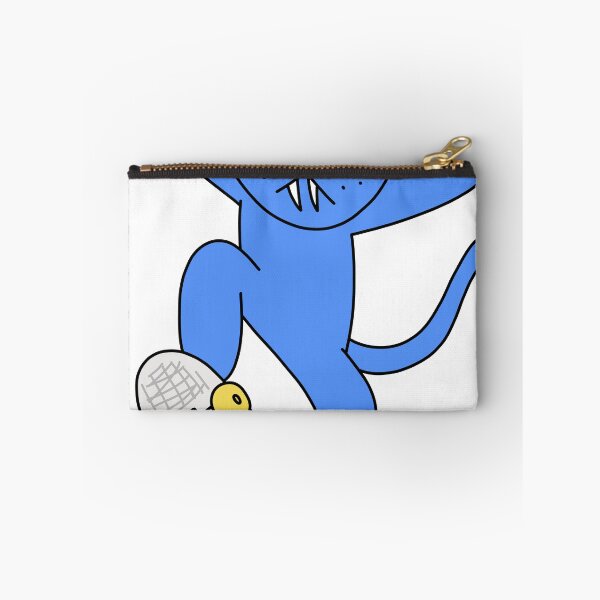 Item preview, mean cat skateboarding - blue designed and sold by motherbrainart.