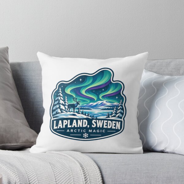 Item preview, Lapland, Sweden Arctic Magic Northern Lights Travel Souvenir designed and sold by Star3NowForMe.
