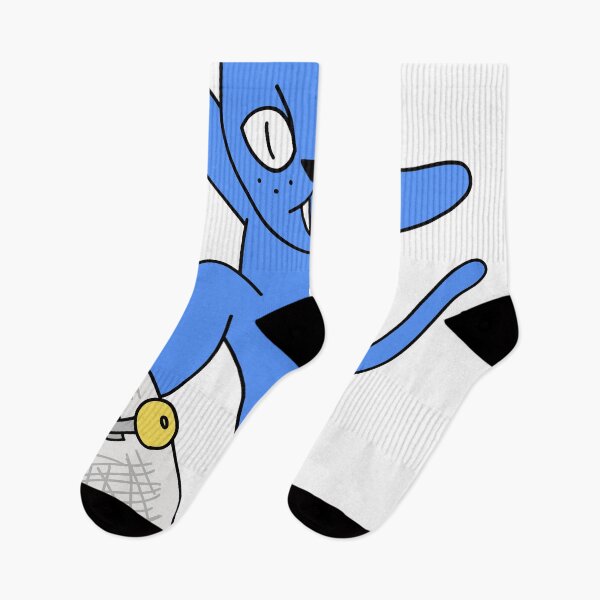Item preview, mean cat skateboarding - blue designed and sold by motherbrainart.