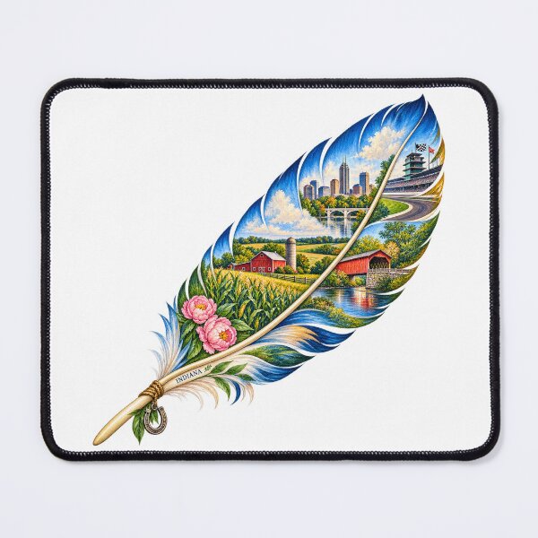 Item preview, Indiana Heartland Feather designed and sold by Whimspired By Paxx.