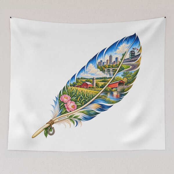 Item preview, Indiana Heartland Feather designed and sold by Whimspired By Paxx.
