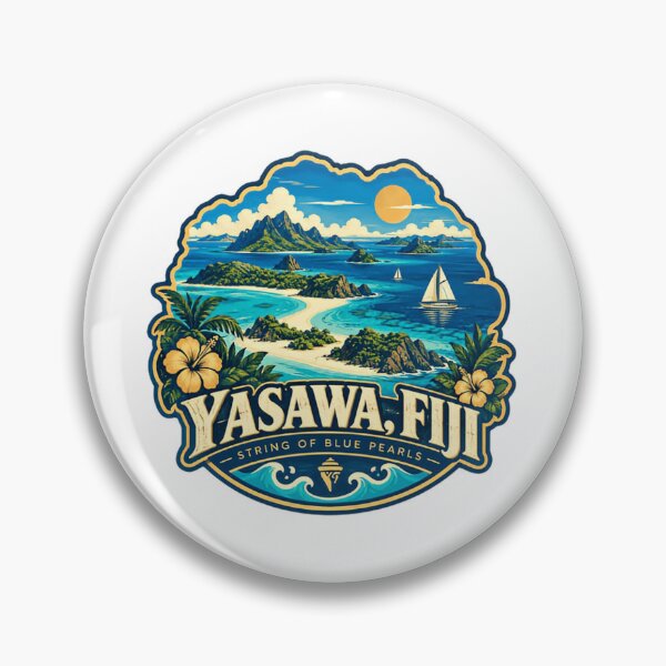 Item preview, Yasawa, Fiji String Of Blue Pearls Tropical Island Travel Vacationer designed and sold by Star3NowForMe.
